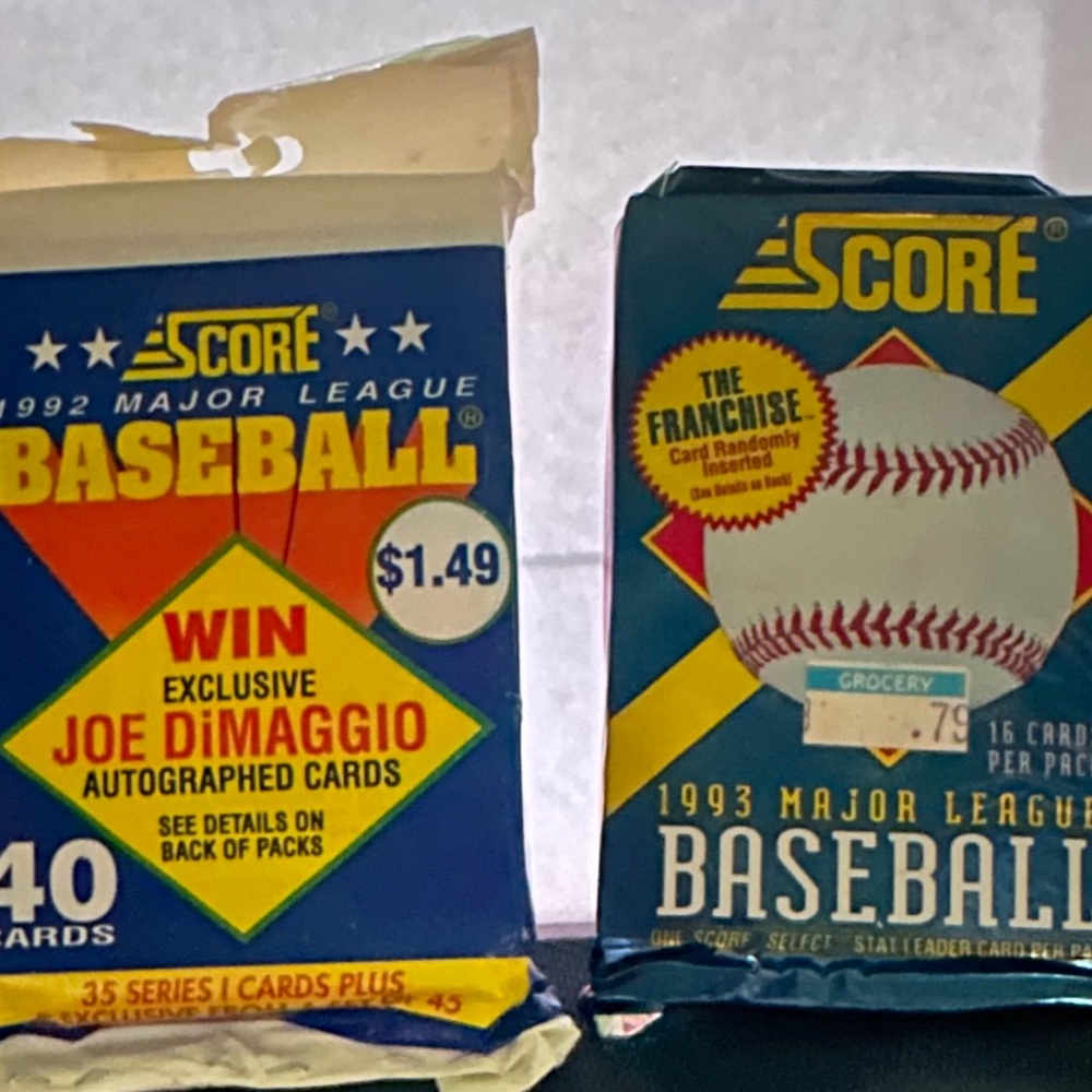 Baseball Card Game - Blue and Yellow